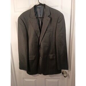 Nautica Blazer Jacket Size 40R Dark Gray Striped